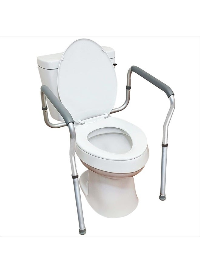 careX Toilet Safety Rails - Toilet Safety Frame For Elderly, Handicap, Or Disabled - Toilet Rails For Home Use, Elderly, Toilet Bars For Elderly And Disabled - Image 1