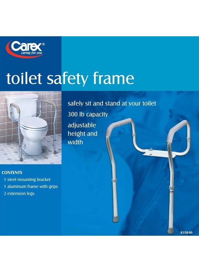 careX Toilet Safety Rails - Toilet Safety Frame For Elderly, Handicap, Or Disabled - Toilet Rails For Home Use, Elderly, Toilet Bars For Elderly And Disabled - Image 5