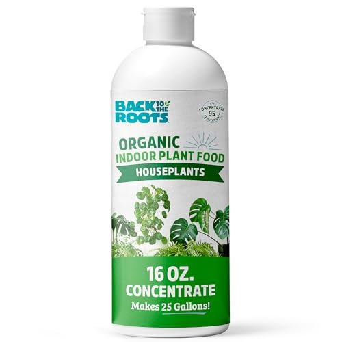Back to the Roots Natural & Organic Indoor Plant Food (16oz Value Size - 95 Feeds!), Great for Houseplants, Low Odor, Vegan, Easy to Apply Liquid Formula - Image 1
