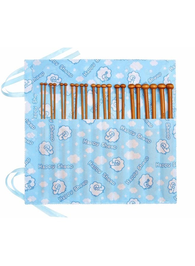 Fairycece 10" Bamboo Knitting Needles for Beginner and 22-Pack Crochet Set 9.8" Bamboo Knitting Needles 22 Pcs+bag 3369957 - Image 1