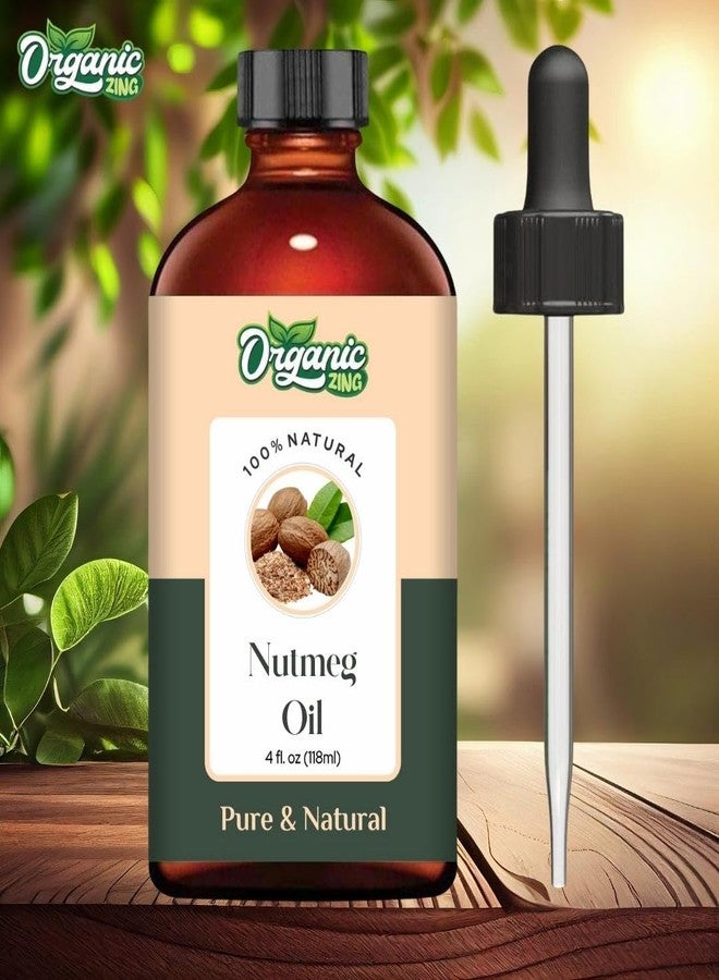ORGANIC ZING زيت جوزة الطيب العضوي (Myristica Fragrans) | زيت عطري نقي وطبيعي للتعطير، وأجهزة التبخير، والعناية بالبشرة والشعر - 118 مل / 3.99 أونصة سائلة - Image 3