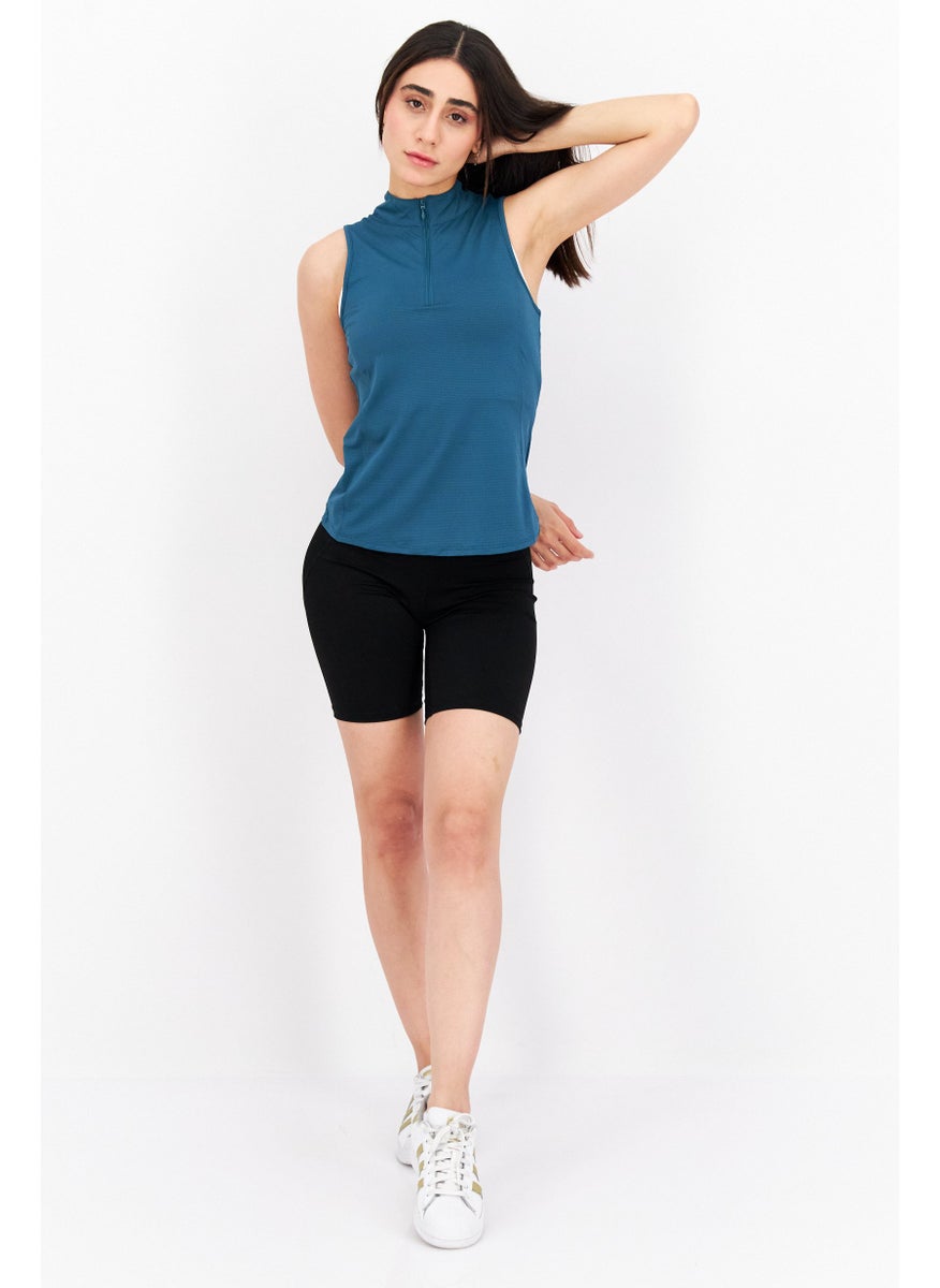 X by Gottex Women Sportswear Fit Sleeveless Training Top, Dark Green  - Image 4