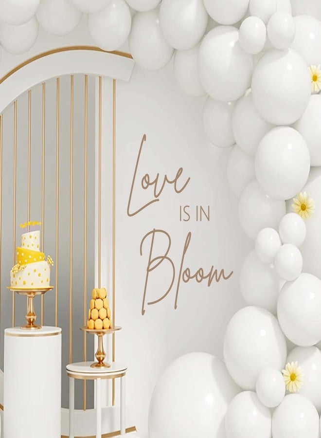 Ohmique Love is in Bloom Bridal Shower - Decal Bridal Shower Decorations, Sign Wall Sticker Banner for Wedding Engagement Valentine Party Supplies Decor - Image 1