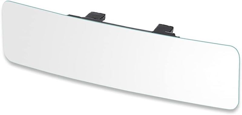 SkycropHD Rear View Mirror Frameless Car Interior Rearview Mirror Panoramic Wide Angle to Eliminate Blind Spots – Convex,11.8''(White) - Image 1