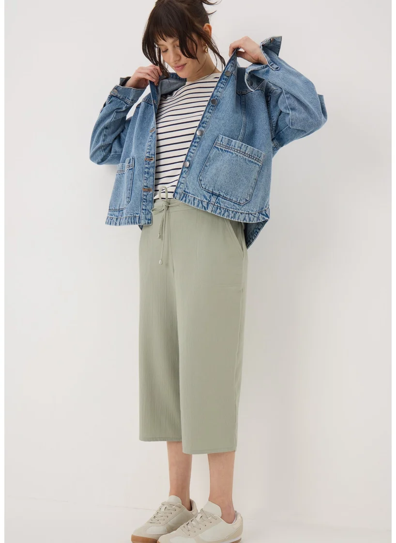 Matalan Beige Clipper Cropped Trousers