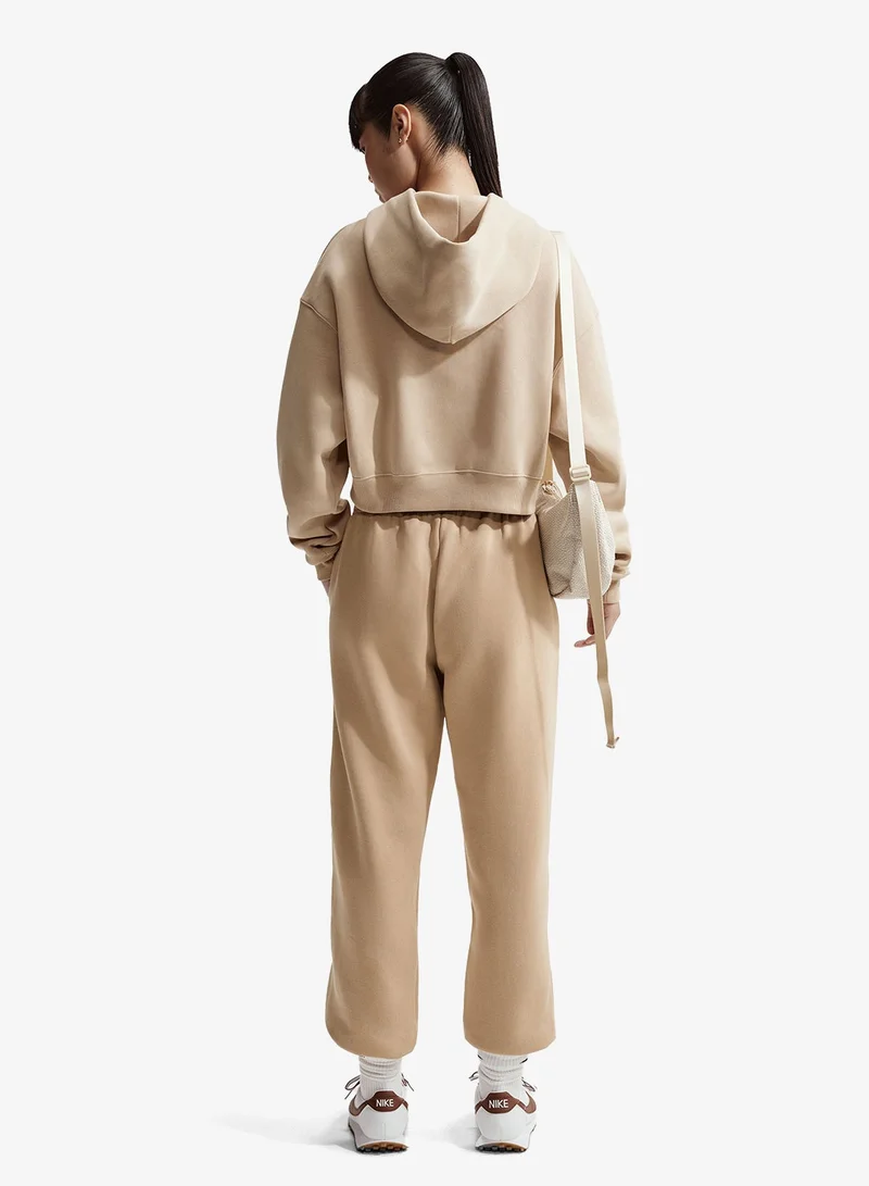 Nike Phoenix Fleece Oversized Cropped Henley Hoodie