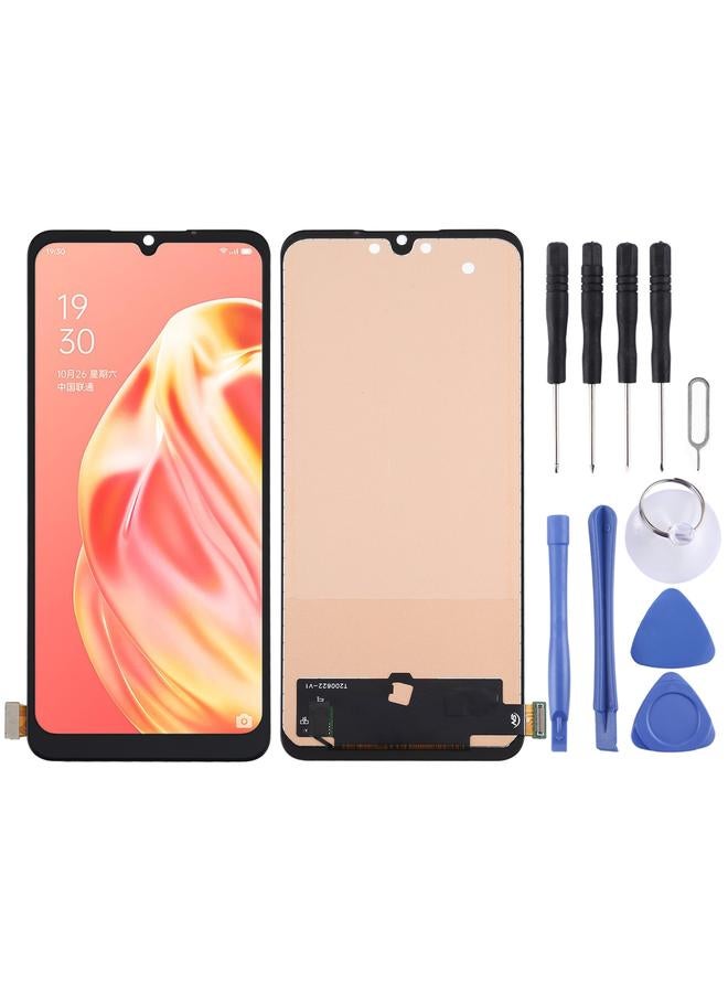 Replacement TFT LCD Screen for OPPO Reno3 / A91 / F15 / F17 with Digitizer Full Assembly, Not Supporting Fingerprint Identification - Image 1