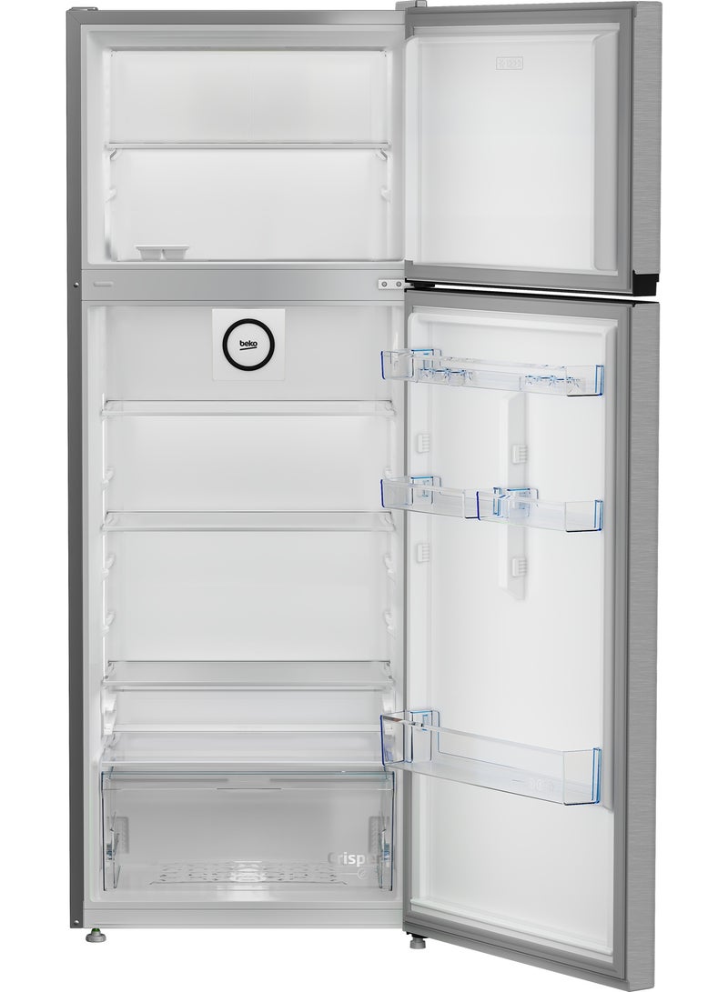 Beko Top Freezer Refrigerator, 465L Total Capacity, A+ Energy Rating, Defrost, LED Lighting, Mechanical Control, Standing Installation - RDSG550M20SEG Brushed Silver - Image 3