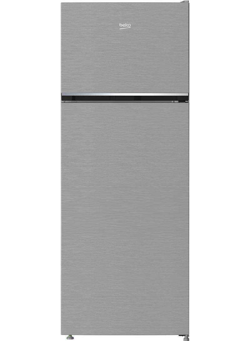 Beko Top Freezer Refrigerator, 465L Total Capacity, A+ Energy Rating, Defrost, LED Lighting, Mechanical Control, Standing Installation - RDSG550M20SEG Brushed Silver - Image 4