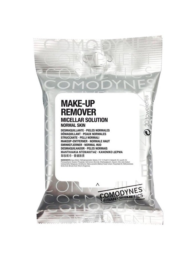 Comodynes Make Up Remover Wipes for Normal Skin 20units - Image 1