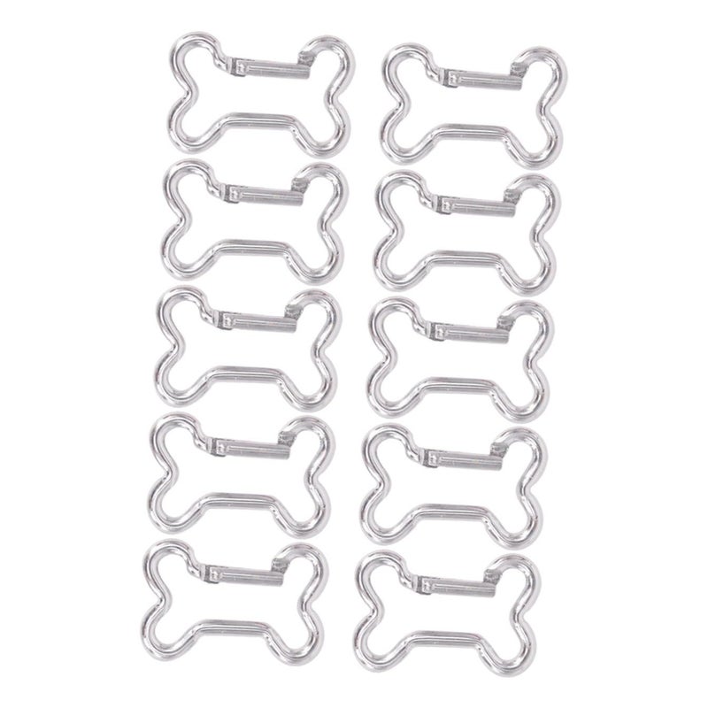 20 Aluminum Alloy Carabiner Clips Small Safety Pendants Keychain for Camping Hiking - Image 2