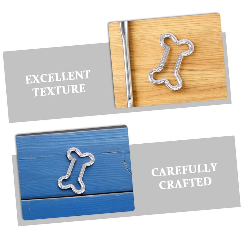 20 Aluminum Alloy Carabiner Clips Small Safety Pendants Keychain for Camping Hiking - Image 4