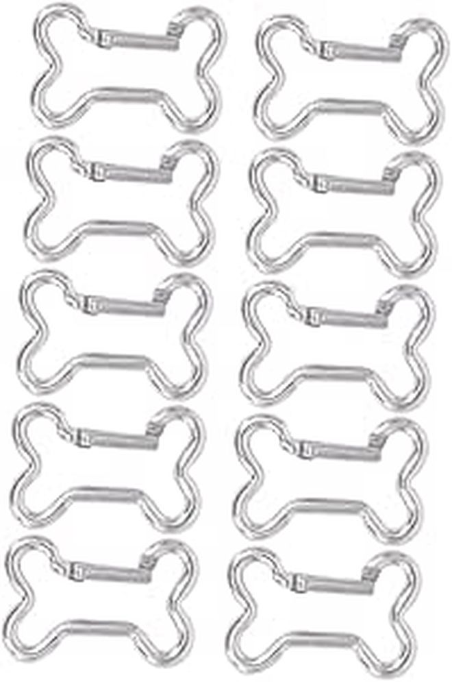 20 Aluminum Alloy Carabiner Clips Small Safety Pendants Keychain for Camping Hiking - Image 1