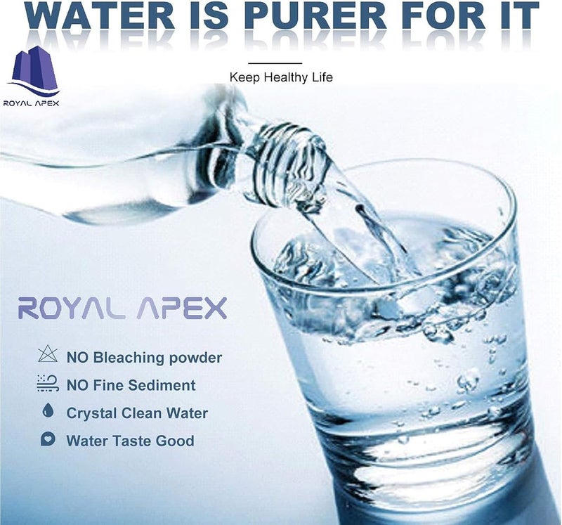 رويال إيبكس خراطيش تصفية مياه Royal Apex من البوليبروبيلين، مناسبة لأنظمة التناضح العكسي القياسية (عبوة تحتوي على 2 خرطوشة، كل خرطوشة وزنها 145 جرام) - Image 4