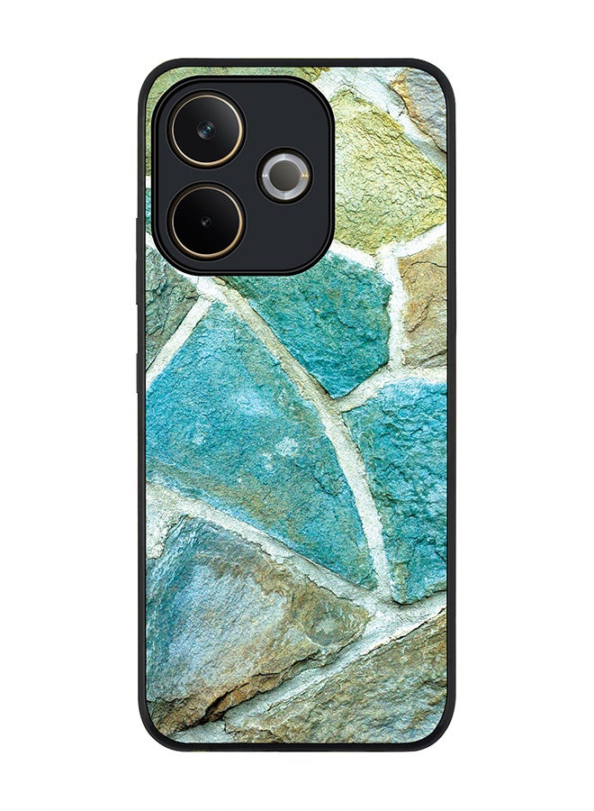 Stylizedd For Oppo A5 Pro 5G / A5 Pro 4G / 5G Case,Slim fit Camera Protection, Shockproof Thin Phone cover  - Aqya Stones - Image 1