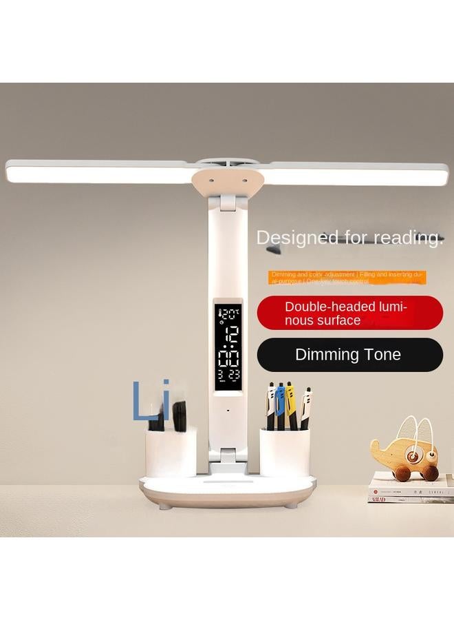 Bluejw LED Creative Learning Desk Lamp School Dormitory Study Convenient Multi-functional Reading Pen-holder Desk Lamp - Image 2