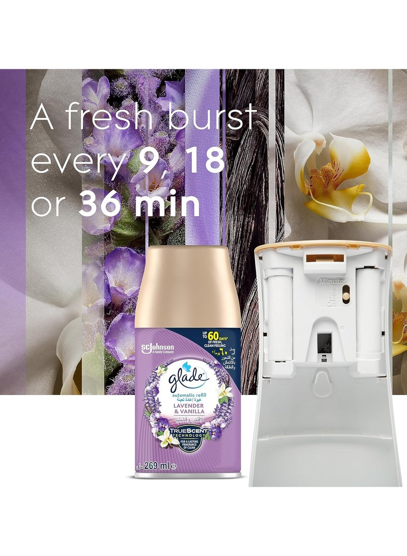 Glade Automatic Spray Holder With Lavender And  Vanilla Air Freshener 269ml - Image 3