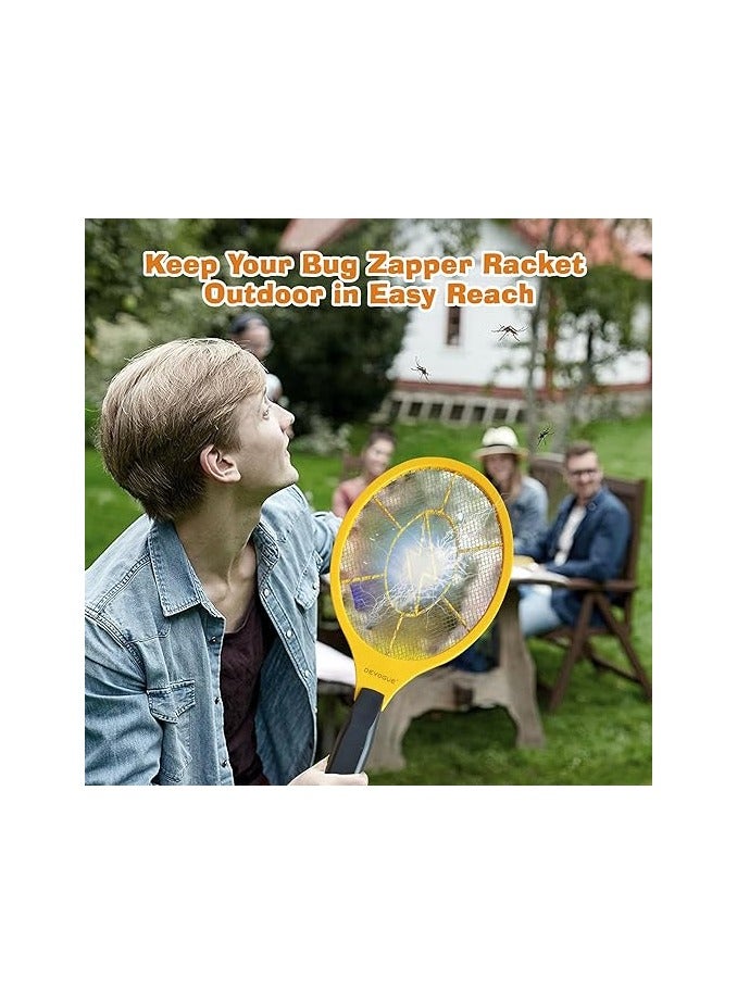 Bluejw Electric Fly Swatter Bug Zapper Battery Operated Flies Killer Indoor & Outdoor Pest Control Mosquito Zapper and Insect Catcher Racket - Image 4