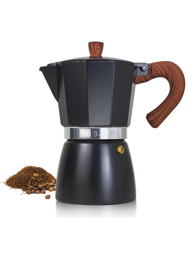 HOMESTAR The New Espresso Maker 6 Cup Stove Top Coffee 300Ml Almunium Moka Pot Classic Cafe Suitable For Induction Hob  - Image 1
