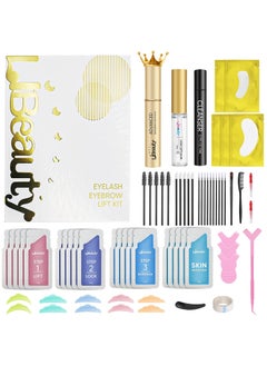 Libeauty Eyelash lift kit Brow Lamination Kit with Lash Growth Serum New Eyebrow Perm Kit Can Last 68 Weeks Home  Salon Use Black