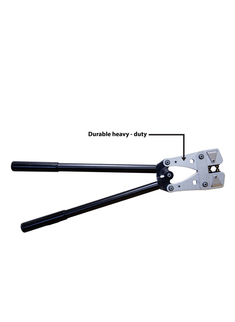 Proskit - Heavy Duty Crimping Tool – SAE 4140 Cr-Mo Alloy Steel, Non-Welding, Electrical Connections, Crimps AWG 10-250 Copper & Aluminum Wires - Image 1
