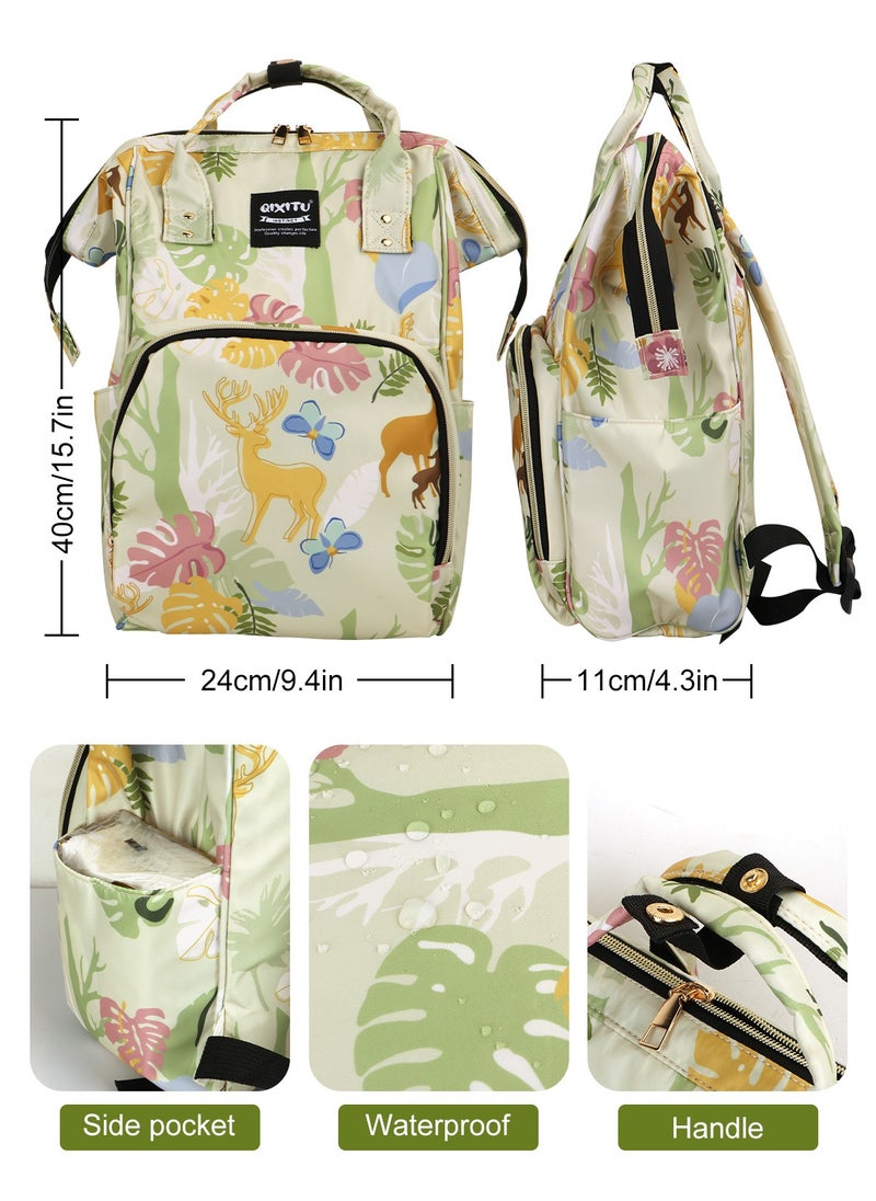 QIXITU - Baby Diaper Bag Backpack - Baby Bag for Boys and Girls, Diaper Backpack - Large Diaper Bags for Travel - Baby Gifts & Bath Search Log - Newborn Essentials & Supplies for Mom - Image 1