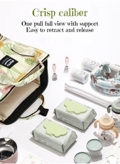 QIXITU Baby Diaper Bag Backpack - Baby Bag for Boys and Girls, Diaper Backpack - Large Diaper Bags for Travel - Baby Gifts & Bath Search Log - Newborn Essentials & Supplies for Mom  - Image 3