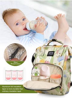 QIXITU Baby Diaper Bag Backpack - Baby Bag for Boys and Girls, Diaper Backpack - Large Diaper Bags for Travel - Baby Gifts & Bath Search Log - Newborn Essentials & Supplies for Mom  - Image 5