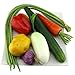 Gresorth Fake Mixed Vegetables Artificial Pepper Cucumber Bean Carrot Garlic Potato Kitchen Decoration - Image 2