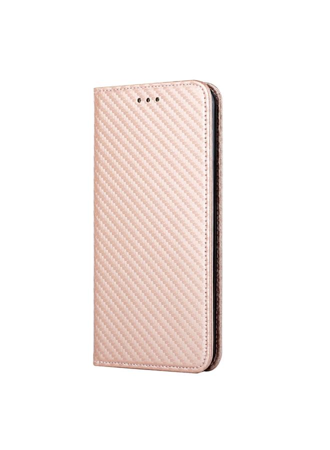 S-TOP Case For Samsung Galaxy A13 5G Carbon Fiber Texture Flip Holder Leather Phone Case - Image 2