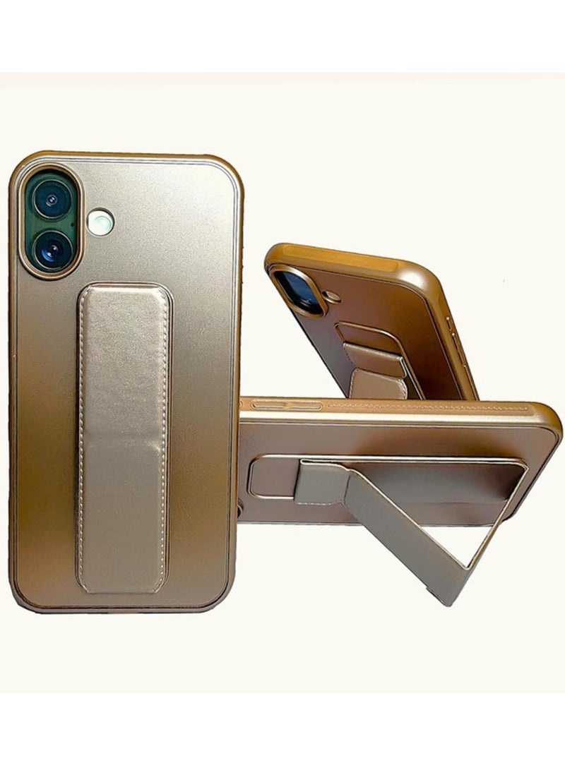 ELTRAZONE iPhone 16 Magnetic Car Mount Case – Desert Titanium Silicone Kickstand with Hand Strap & Multi-Stand Functionality - Image 1