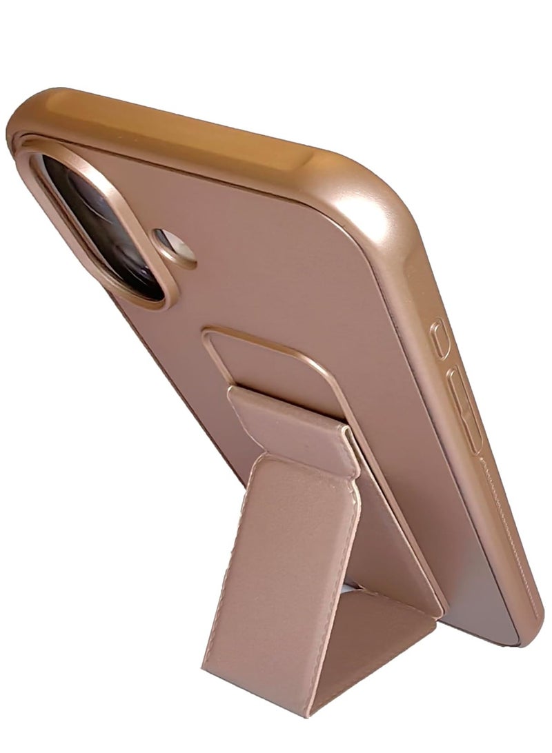 ELTRAZONE iPhone 16 Magnetic Car Mount Case – Desert Titanium Silicone Kickstand with Hand Strap & Multi-Stand Functionality - Image 2