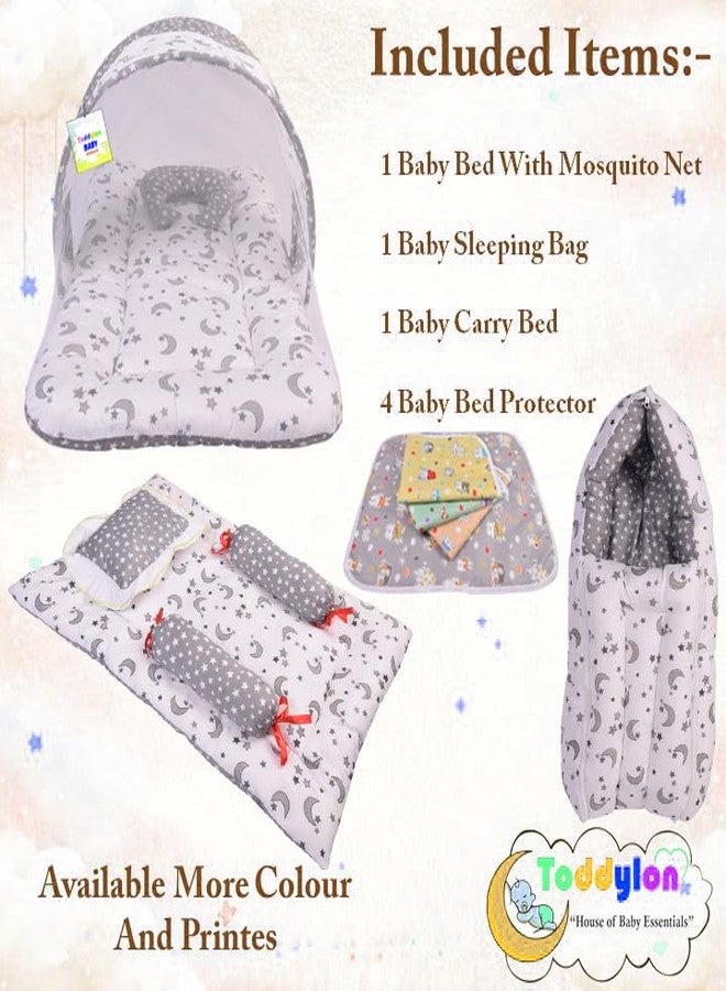 Toddylon Baby Bedding Set New Born Baby Bed Mosquito Net | Carry Bag|Sheets | Combo Pack (0-6 Months) (4PCS Set) - Image 3