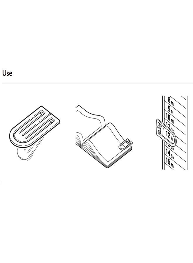 Laurel KingKlip for Organizing Sorting Documents Map Tabs Bookmark Crystal Yellow Colour Feather Light Paper Clip 75 mm Holds 2 to 70 Sheets Strong Smooth & Round Shaped U Clip for SOHO - 5 Clips Pack - Image 4