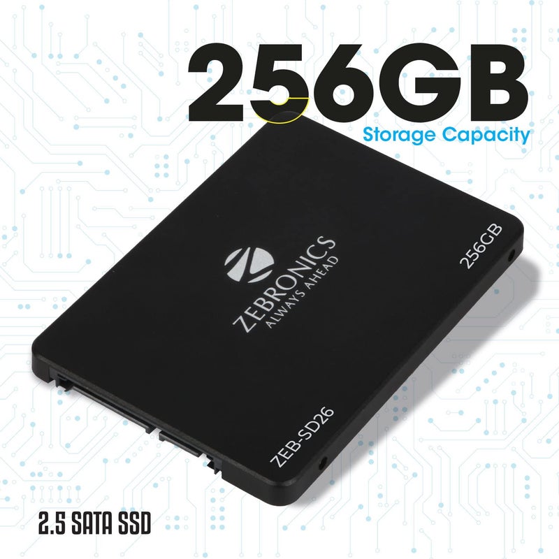 ZEBRONICS ZEB-SD26 256 جيجابايت قرص صلب ثابت، TLC، واجهة SATA II و SATA III - Image 2