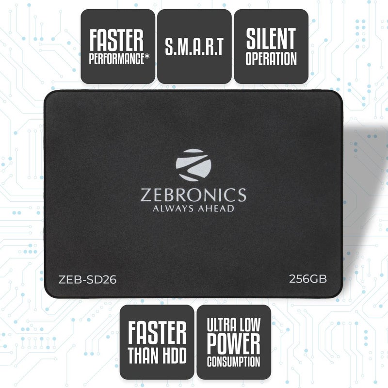ZEBRONICS ZEB-SD26 256 جيجابايت قرص صلب ثابت، TLC، واجهة SATA II و SATA III - Image 4