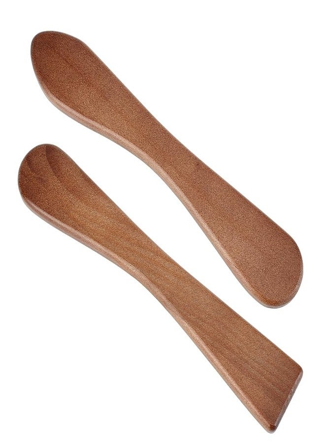 BENECREAT 2PCS Wooden Clay Sculpting Tool, 10x1.7x0.4inch Double Ended Modeling Pottery Tools for Cutting Carving Detailing and Smoothing - Image 1