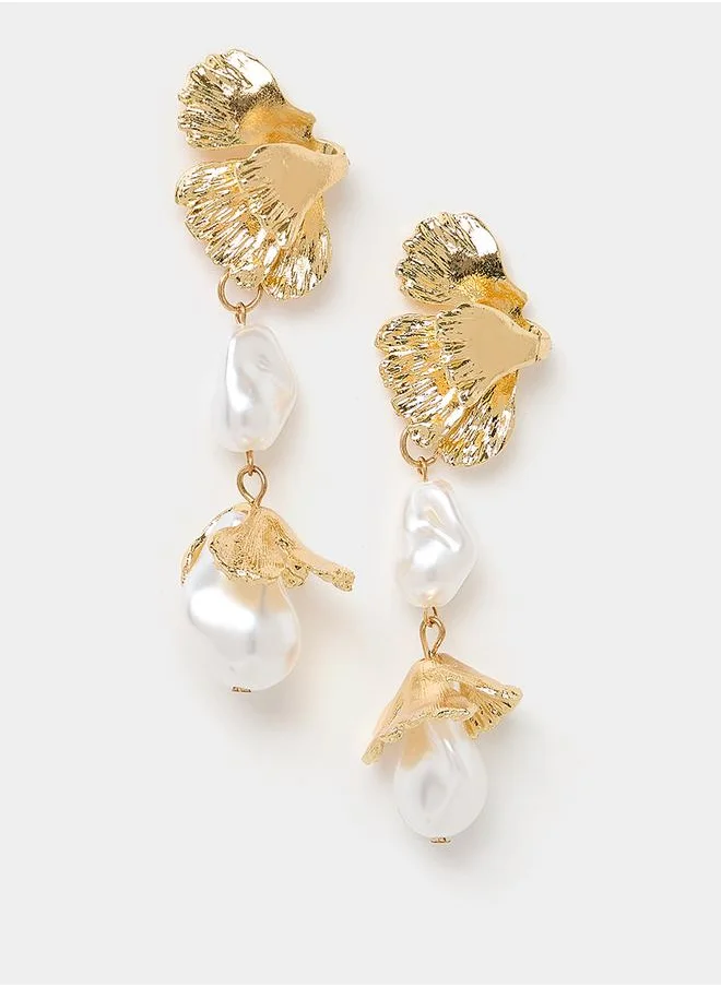 ستايلي Shell Design Dangle Earrings