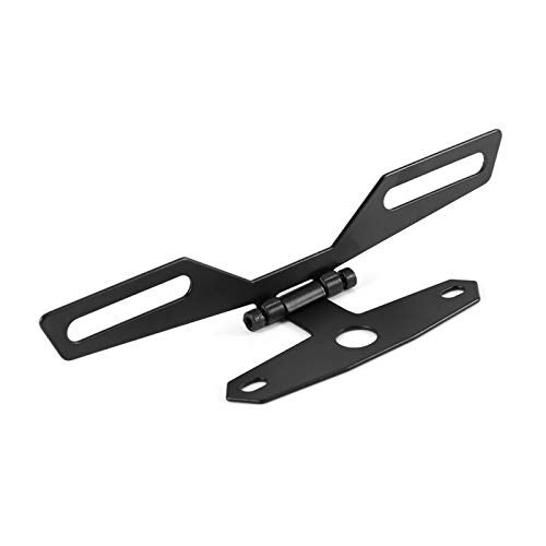 YOSOO Motorcycle License Plate Bracket, Motorcycle License Plate Mount, Adjustable Motorcycle Flip Plate, Universal Rear Light Bracket Mount, License Plate Holder for Motorcycle ATV - Image 2
