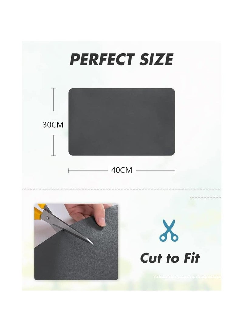 CMGTYYD 30 x 40CM Coffee Mat,Coffee Bar Mat Coffee Maker Mat for Countertops Fit Under Coffee Maker Machine,Hide Stain Rubber Backed Absorbent Dish Drying Mat for Kitchen Counter,Pot Dish Rack - Image 5