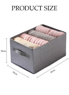 DUNISO 3pcs Closet Storage Box Cubes with Handle Large Capacity Storage Bins Sturdy Foldable Storage Box Multifunctional Closet Organizer System for Clothing, Jeans, Toys, Books, Shelves, Closet, Wardrobe  - Image 2