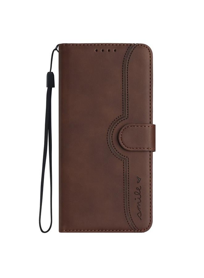 S-TOP Case For Honor 90 Pro Heart Pattern Skin Feel Leather Phone Case - Image 2