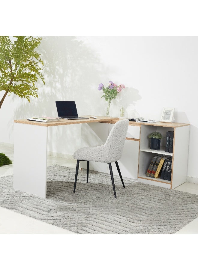 Home Box Milan Corner Desk with Drawer for Home Office - Image 1