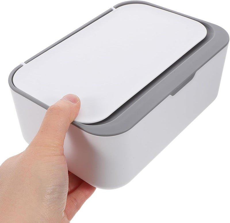 ABOOFAN Large Capacity Wet Tissue Box and Plastic Wipes Storage Dispenser with Dustproof Sealing Lid for Bathroom, Kitchen, and Travel Use - Image 4