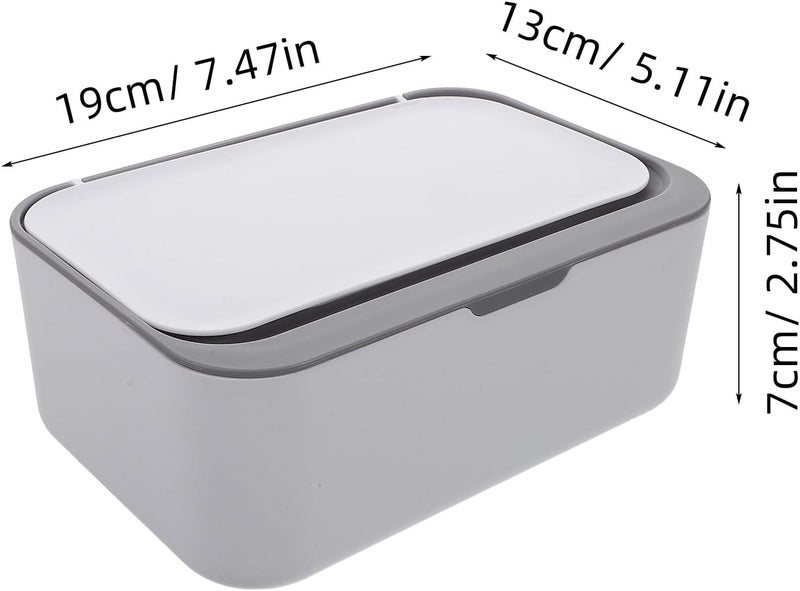 ABOOFAN Large Capacity Wet Tissue Box and Plastic Wipes Storage Dispenser with Dustproof Sealing Lid for Bathroom, Kitchen, and Travel Use - Image 2