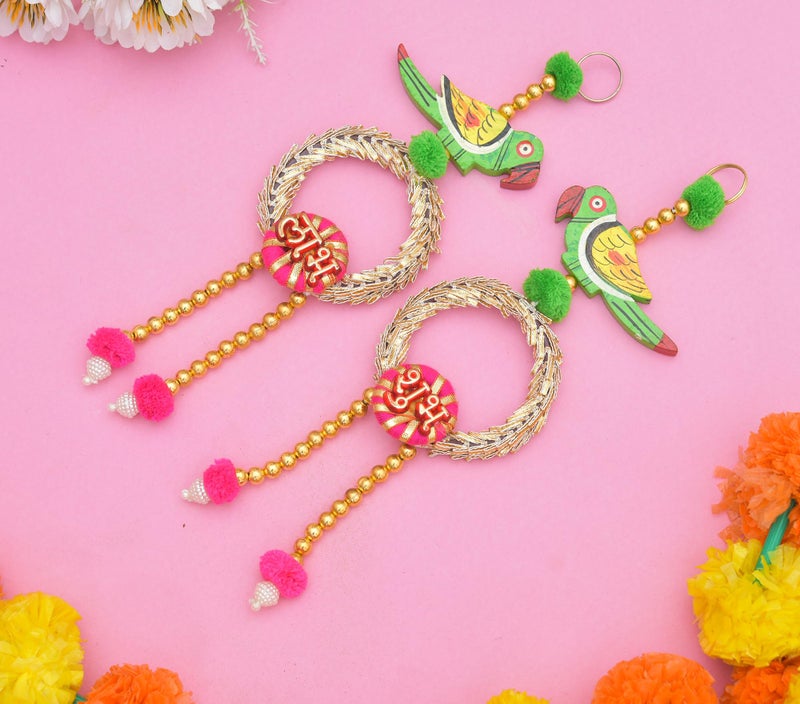 Sanvatsar Decorative Parrot Door Hanging for Wall Decor, Home Decore, Festival Decor and Door Decor - Image 3