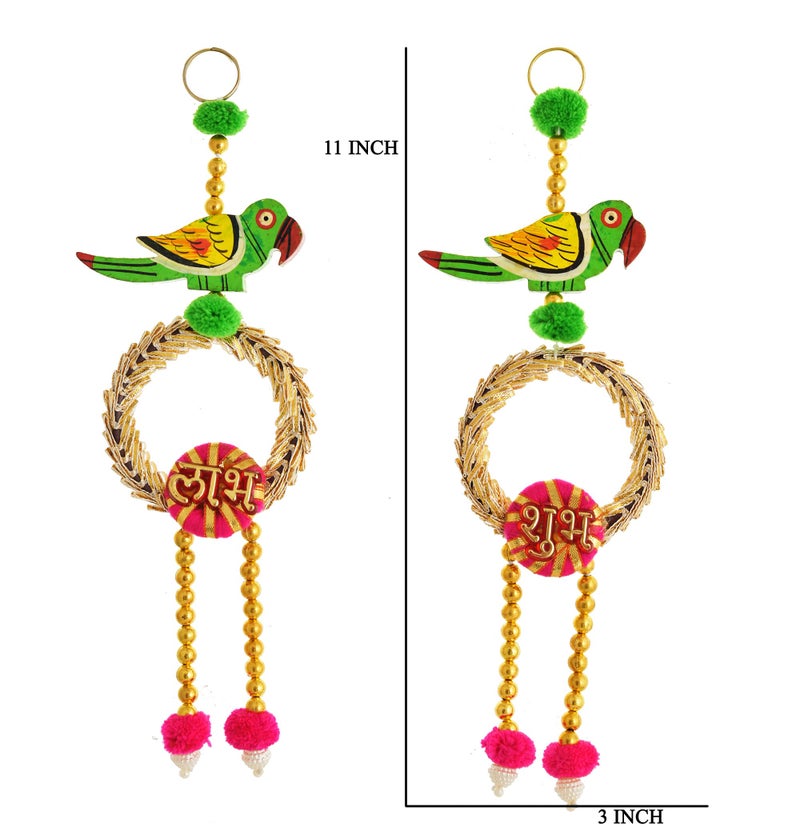 Sanvatsar Decorative Parrot Door Hanging for Wall Decor, Home Decore, Festival Decor and Door Decor - Image 2