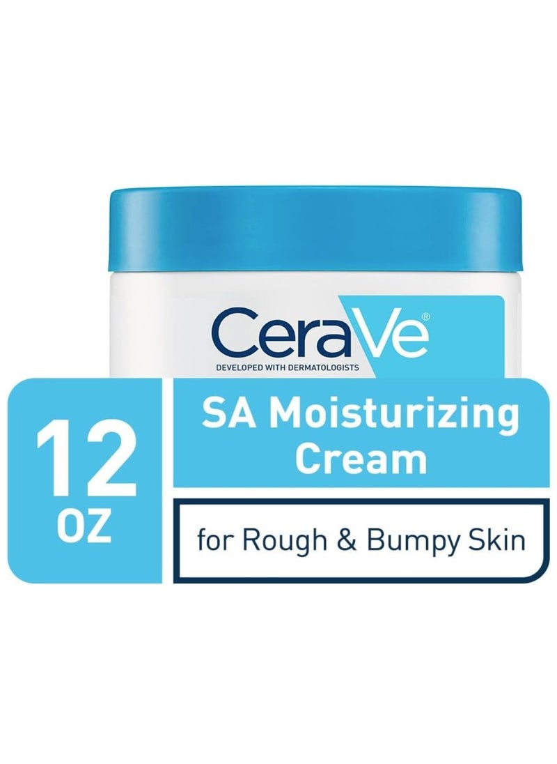 CERA CeraVe SA Cream, 12 oz, Renewing Salicylic Acid Body Cream for Rough and Bumpy Skin, Fragrance Free  - Image 3
