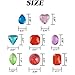 ROYHOO 150PCS Pool Diving Gems Toys Colorful Crystals Pirate Treasure Jewels Acrylic Gems Plastic Diamonds Gemstones for Vase Filler Summer Beach Toys Home Decor Party Favors - Image 4