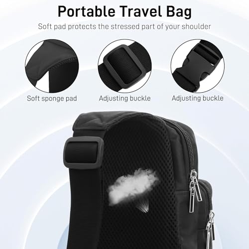 RHOTALL Black Travel Bag for Nintendo Switch/Lite/OLED/2 ,Large Capacity Portable Carrying Case Compatible for Storage Backpack with12 Slots Game Case,Thumb Grip Caps-for Zelda Tears of the Kingdom - Image 4